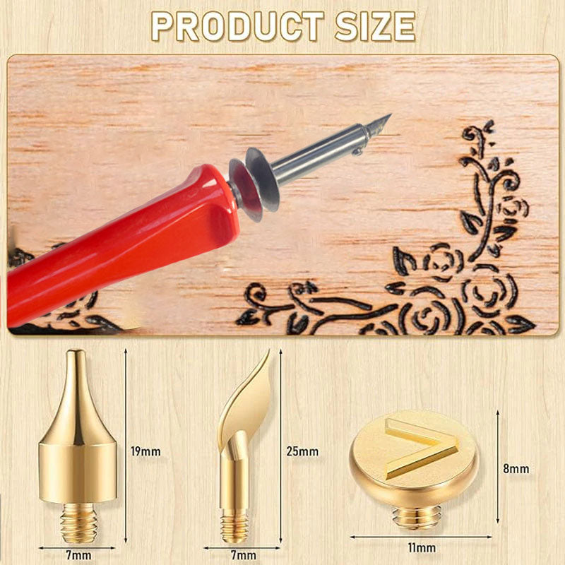 đ„Kampanj under begrĂ€nsad tid-âïž26 Alfabetisk kopparform - DIY-kit för trĂ€brĂ€nning/snideri