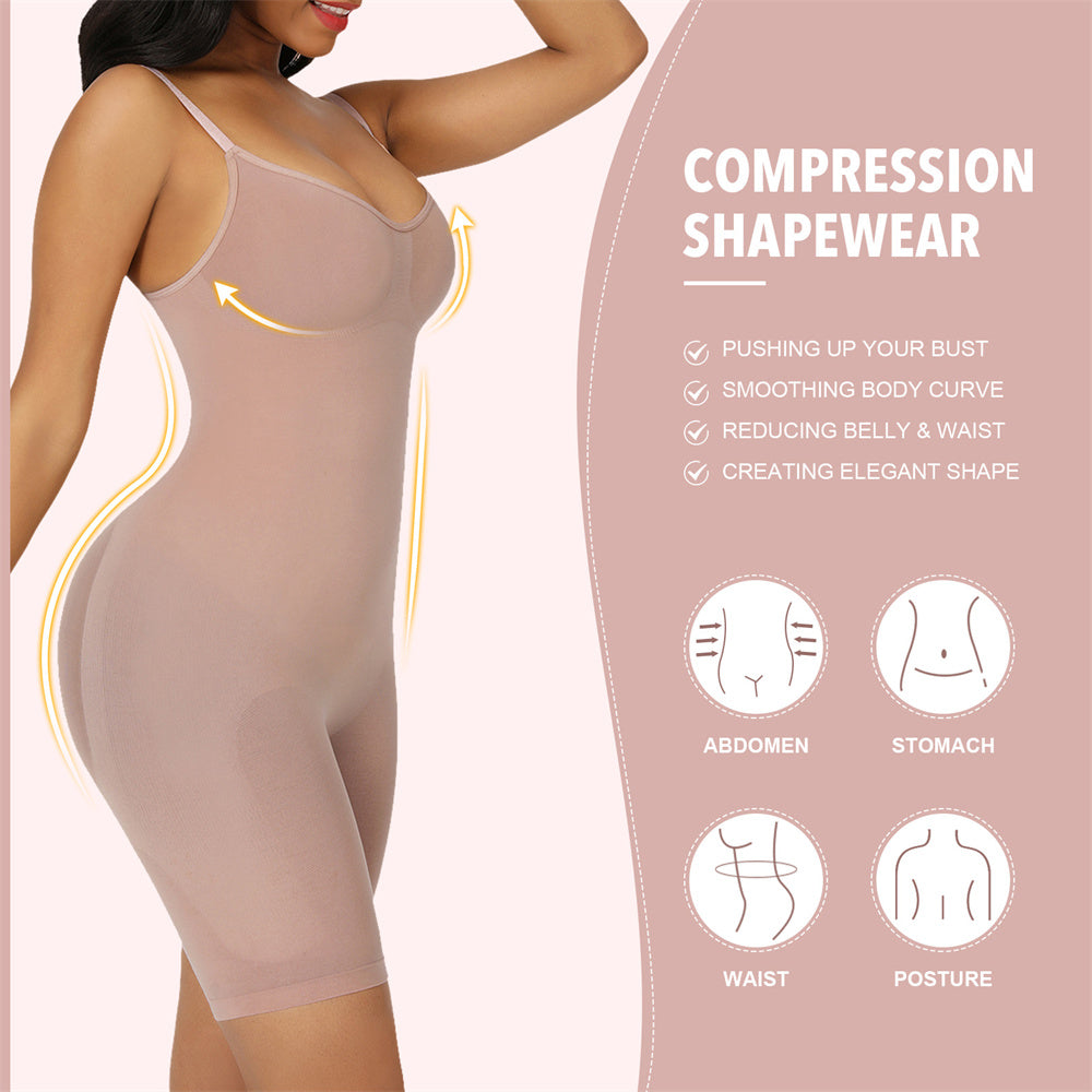 🎁 50 % Rabatt🔥GLÄTTENDER NAHTLOSER BODYSUIT(Offener Schritt)