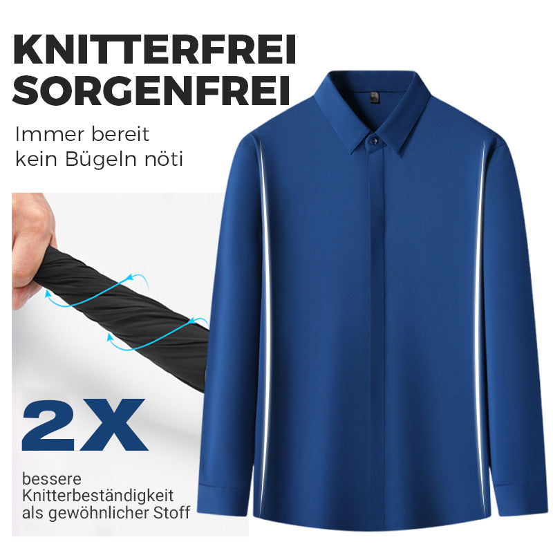🎉2025 Neuheiten-Schnäppchenangebot✨Knitterfreies Button-Down-Hemd für Herren
