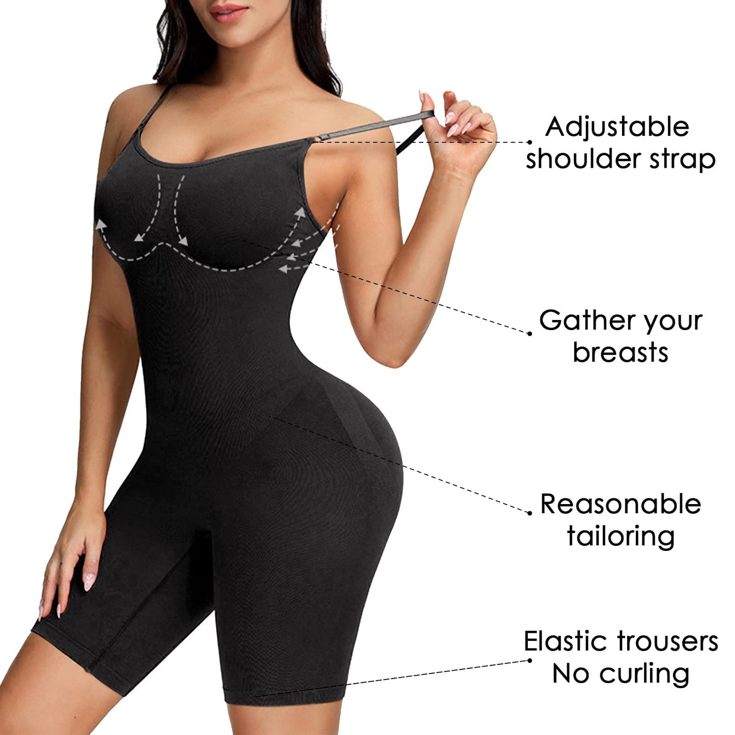🎁 50 % Rabatt🔥GLÄTTENDER NAHTLOSER BODYSUIT(Offener Schritt)
