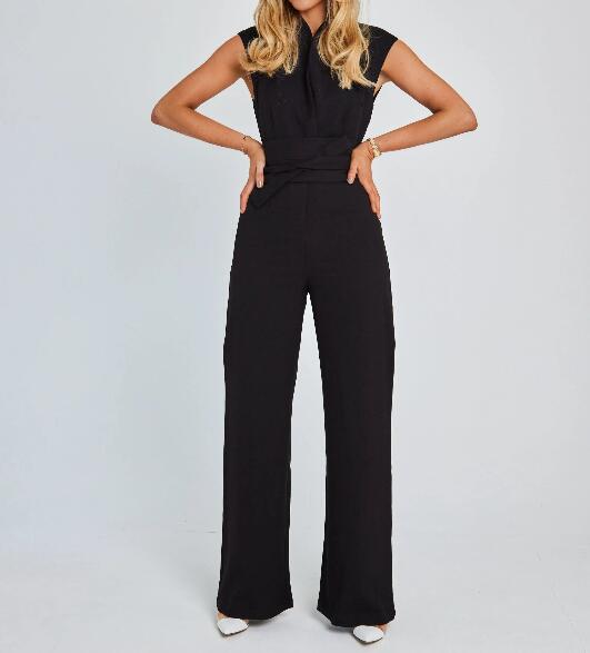 🎁Was soll ich morgen tragen?⏳Ärmelloser Overall mit weitem Bein für Damen