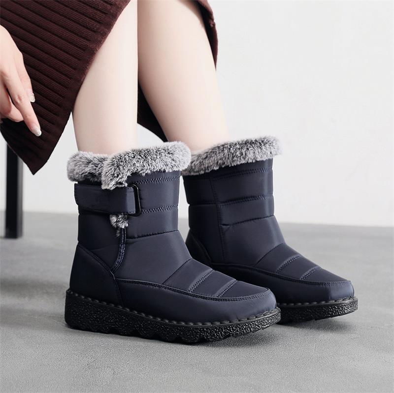 🎄🎁Ideales Geschenk - Rutschfeste Winter-Kaninchen-Plüsch-Schneestiefel für Damen