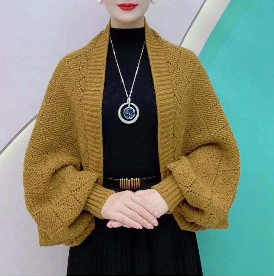 🧣Mode ausgehöhlte Strickjacke👚