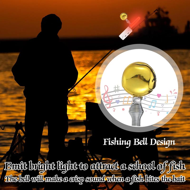 🎣Angelrute LED-Licht mit Summer Glocke🔥