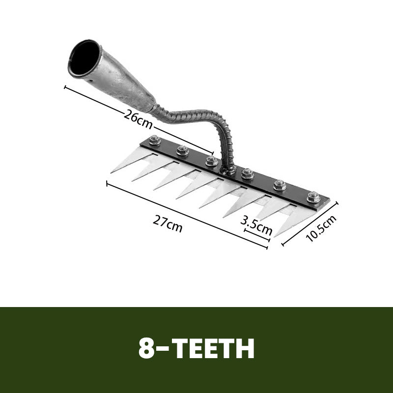 đż JETZT 50 % RABATT! đ§€ 5/6/7/8 Unkrautrechen mit GartenzĂ€hnen aus Karbonstahl â Langlebig, Ergonomischer Griff & Effizientes JĂ€ten đ±