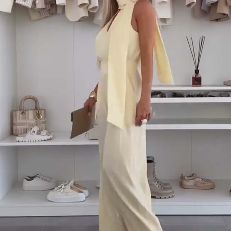 ⏳Zeitlich begrenztes Angebot ärmelloser Damen-Jumpsuit mit weitem Bein