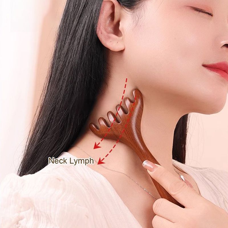 đ„đ„đ„Meridian-Massagekamm mit sechs Krallen