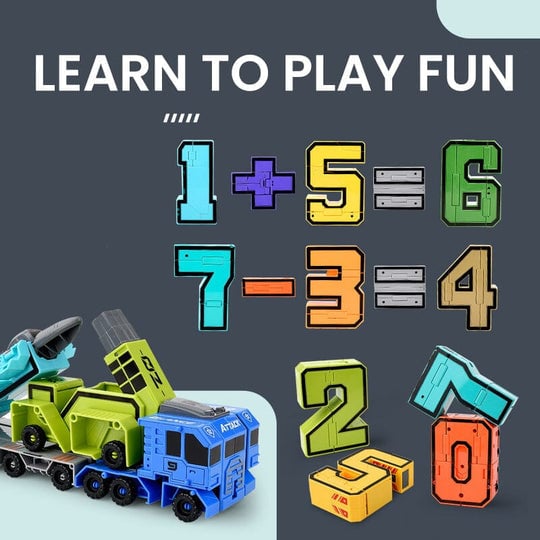 🤖🔥Sonderangebot💥Lustiges & lehrreiches Spielzeug Verformung Zahl Transform Roboter- Cool & Smart!🤖