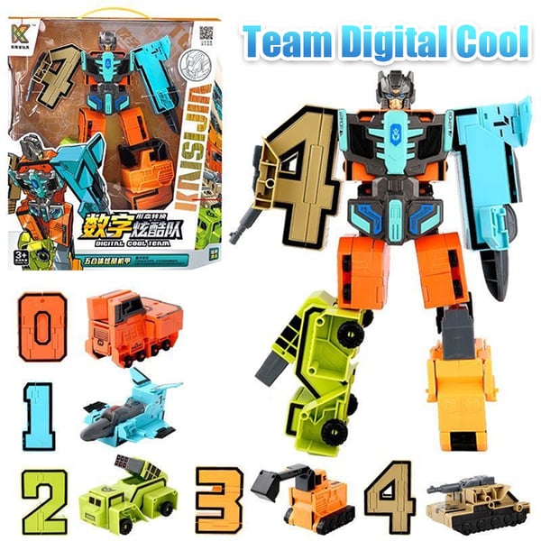 🤖🔥Sonderangebot💥Lustiges & lehrreiches Spielzeug Verformung Zahl Transform Roboter- Cool & Smart!🤖