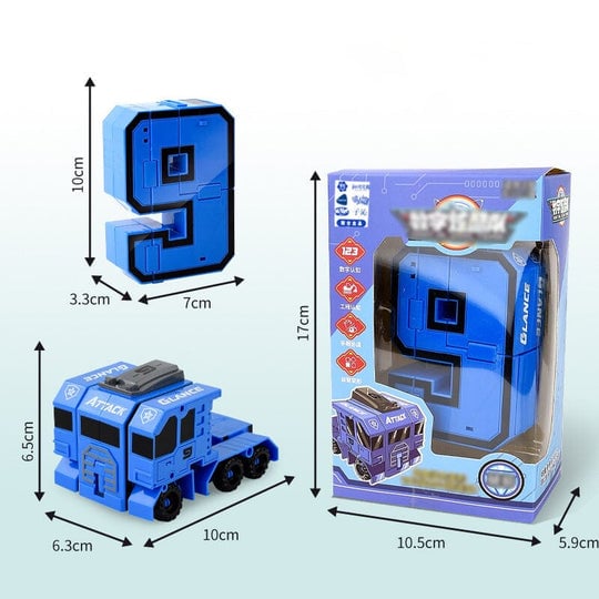 🤖🔥Sonderangebot💥Lustiges & lehrreiches Spielzeug Verformung Zahl Transform Roboter- Cool & Smart!🤖