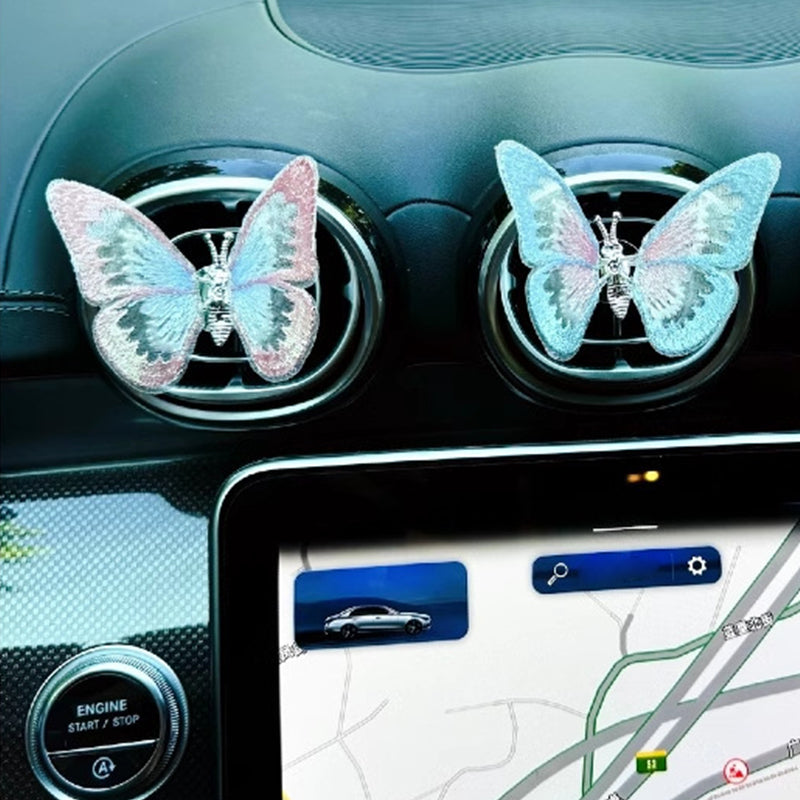 🔥2025 SALE - Stickerei Schmetterling Dekoration🚗🦋
