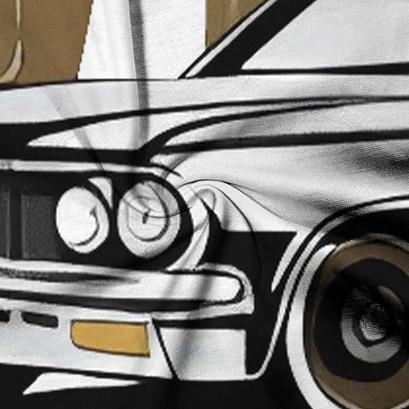 🔥2025 Heißer Verkauf 40%OFF 🌞3D Retro Car Print Casual Short Sleeve T-Shirt