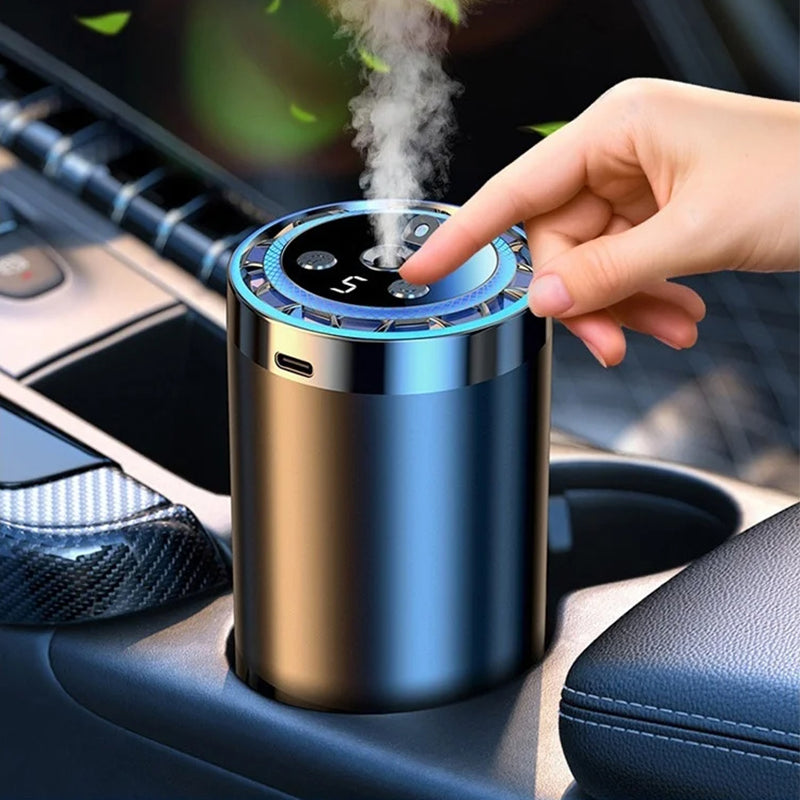 đ Auto-Diffusor mit Automatikstart & LED-Beleuchtung â 5x stĂ€rkerer Duft, 100% natĂŒrliche Ăle, passt in jedes Fahrzeug!