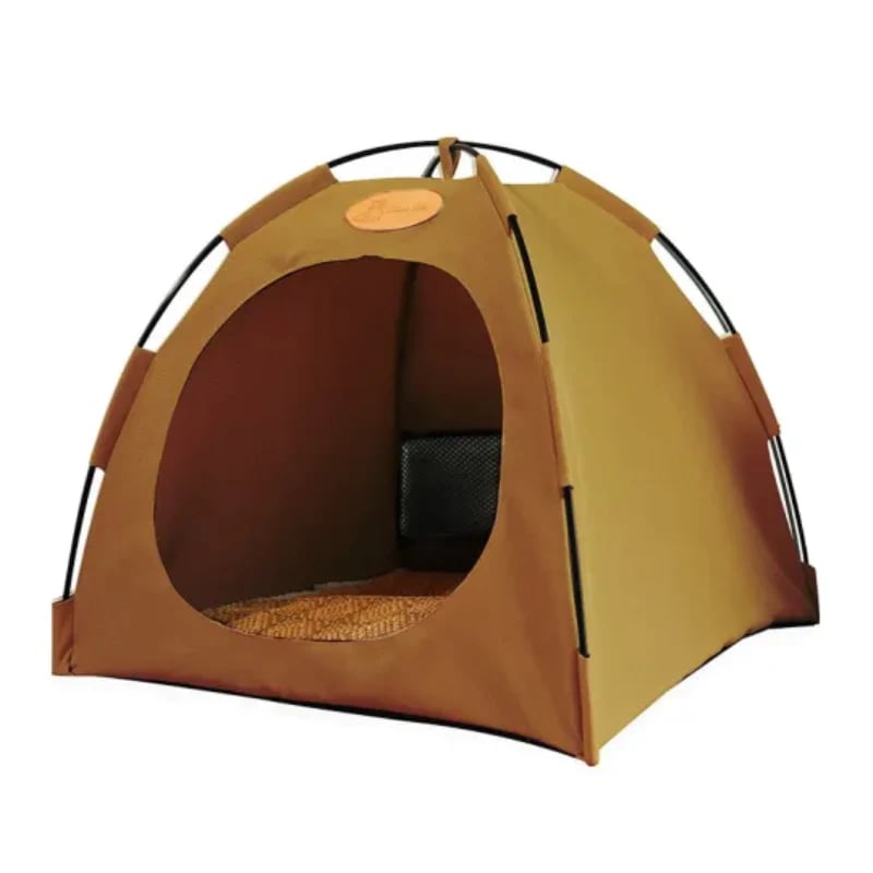 🐾 JETZT 50 % RABATT!🏕️ Zusammenklappbares Haustierzelt – Faltbares Design & beidseitig verwendbares Kissen – Kühle Sommer/Warme Winter 🐱