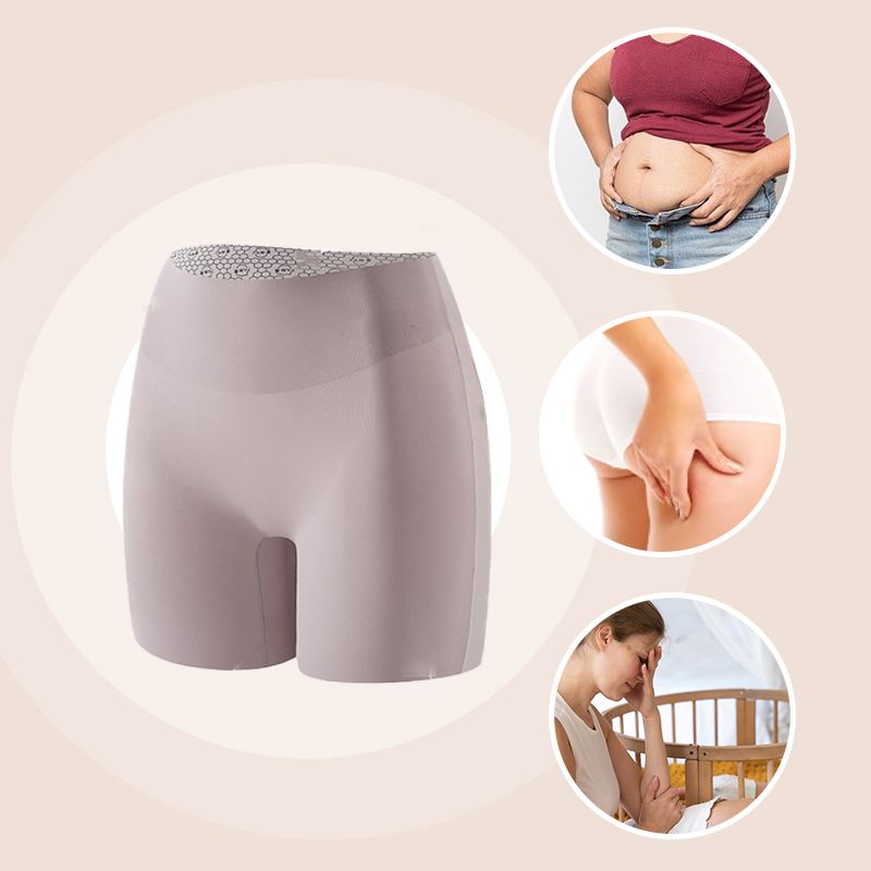 💕Damen-Unterwäsche aus Ice Silk mit hoher Taille, Bauchweg-Effekt und Hüft-Lifting-Effekt