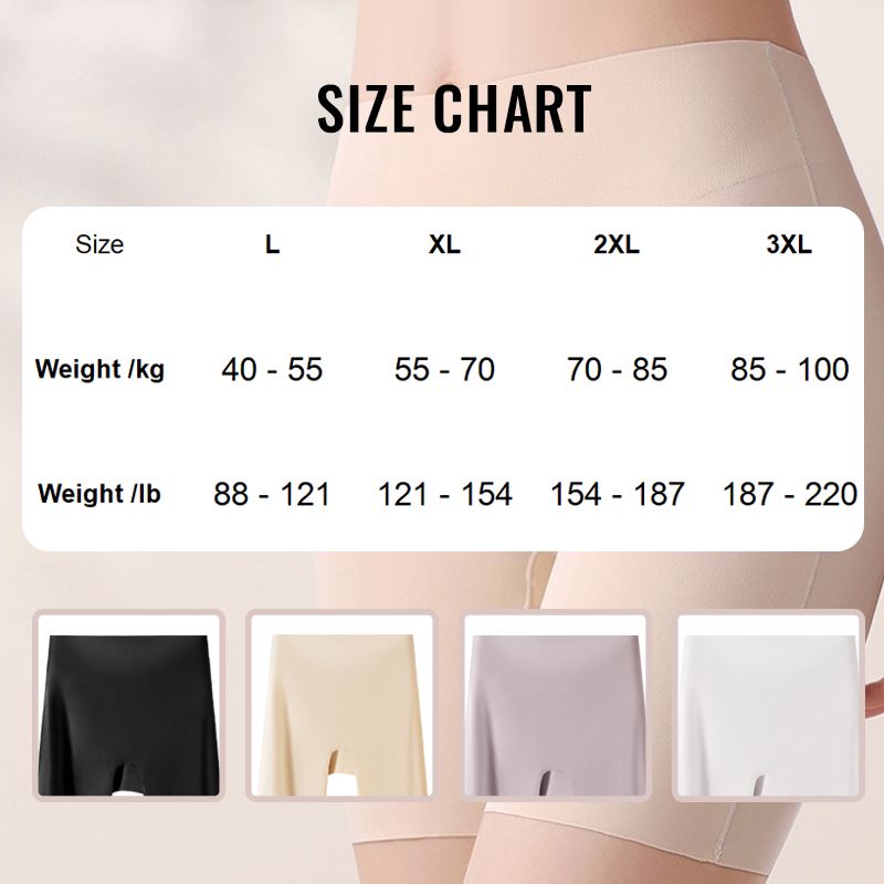 💕Damen-Unterwäsche aus Ice Silk mit hoher Taille, Bauchweg-Effekt und Hüft-Lifting-Effekt