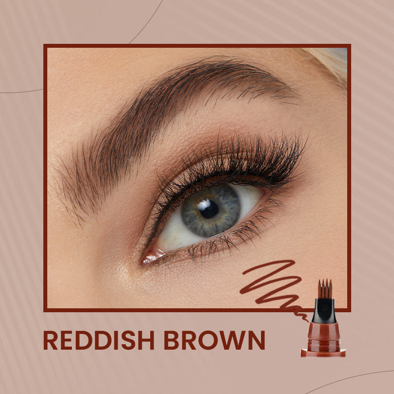 🔥4-End Natural Augenbrauenstift, Schaffen Sie schnell ein elegantes Augenbrauen-Make-up🔥