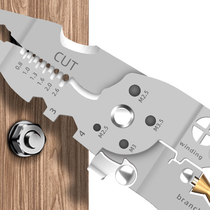 ✨Multifunktions-Abisolierzange zum Zusammenklappen mit Spannungsprüfer