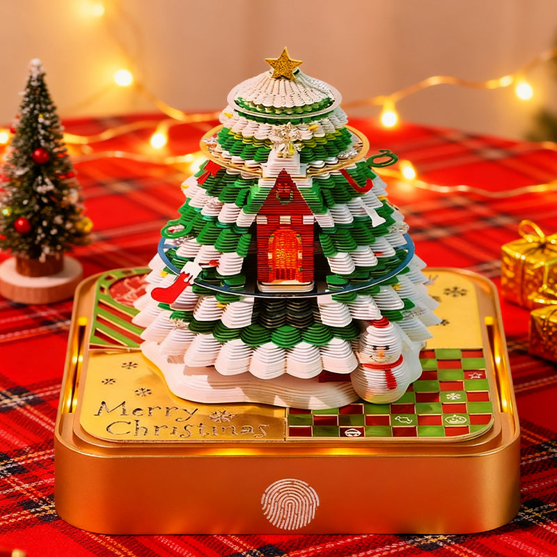 đWeihnachtskalender aus 3D-Papier zum Dekorierenđ