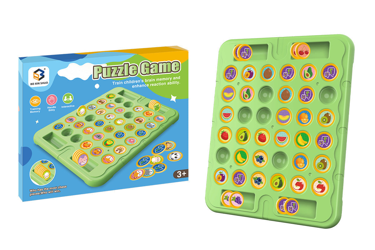 🔥HEISSER VERKAUF 50 % RABATT🔥Kinder-Flip-Schachspiel für 2 Spieler mit Tiermotiven