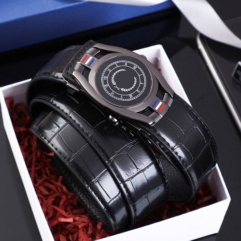 📢📢50 % RABATT !! ⏰Herren PU Leder Business Gürtel mit automatischer Schnalle