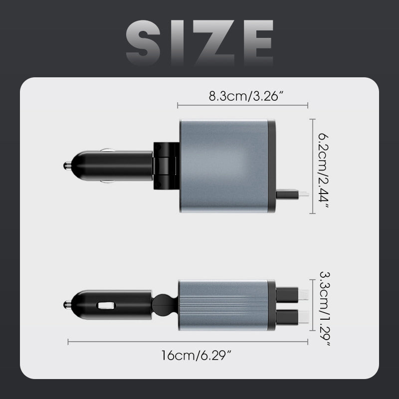 ⚡KAUF 2 UND BEKOMME 1 GRATIS!✨Auto-Oplader mit Sternenlichtprojektor – 90W Superschnelles Laden & Magische Atmosphäre im Auto! 🔌✨