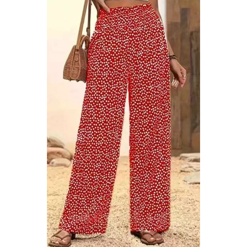 👖⏰Damenhose mit gerafftem Bund und weitem Schnitt
