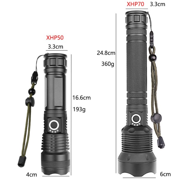 🔦50 % Rabatt! 🎉 Wiederaufladbare Taschenlampe mit 90.000 Lumen – Extrem hell, wasserdicht und mit langer Akkulaufzeit 📦