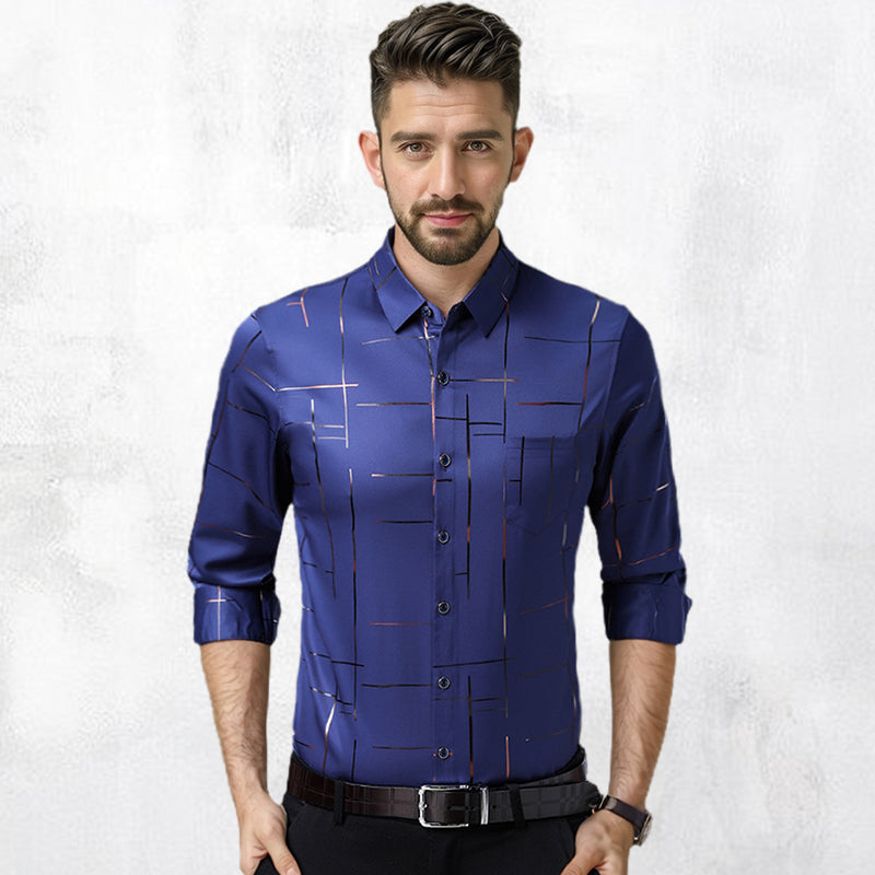 🌲Neujahrsverkauf 50% Rabatt🌲Dünnes, bügelfreies Hemd für Herren👔