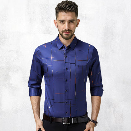 🌲Neujahrsverkauf 50% Rabatt🌲Dünnes, bügelfreies Hemd für Herren👔
