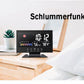🔥bestes Geschenk-50% Rabatt🔥Digitaler LED-Temperatur- und Luftfeuchtigkeitsmonitor, Wettervorhersage, LED-Tischwecker