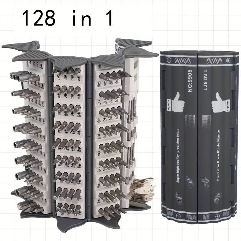 😍50% OFF🪛128-in-1-Präzisions-Schraubendreher-Set🧰 Demontage- und Reparaturwerkzeug, multifunktionales manuelles Schraubendreher-Buch-Set