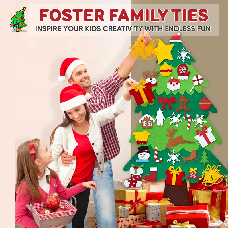 🔔Weihnachtsangebote 50 % Rabatt🔔DIY-Filz-Weihnachtsbaum-Set🎄