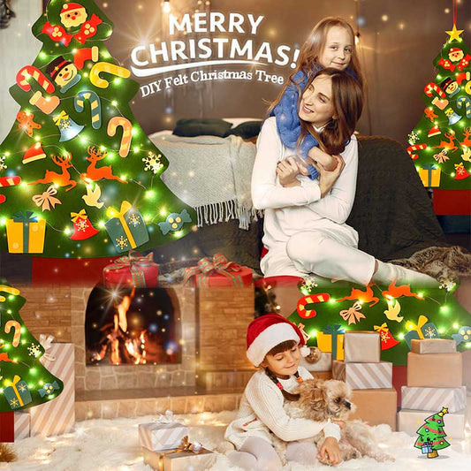 🔔Weihnachtsangebote 50 % Rabatt🔔DIY-Filz-Weihnachtsbaum-Set🎄
