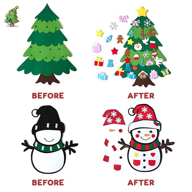 🔔Weihnachtsangebote 50 % Rabatt🔔DIY-Filz-Weihnachtsbaum-Set🎄