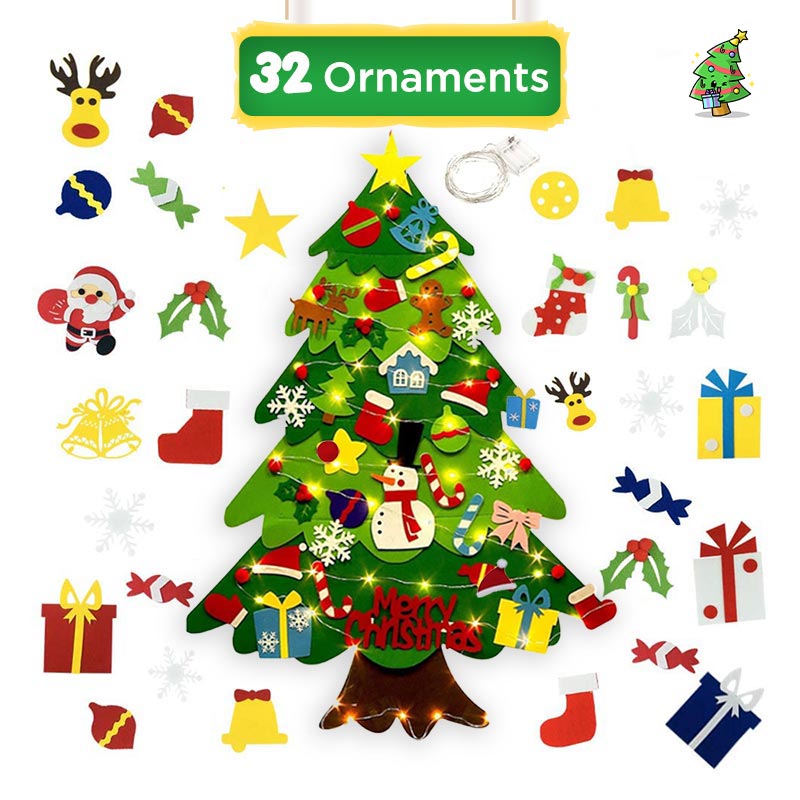 🔔Weihnachtsangebote 50 % Rabatt🔔DIY-Filz-Weihnachtsbaum-Set🎄