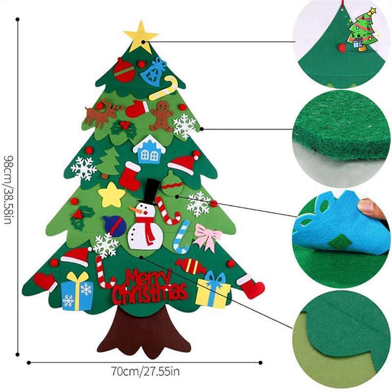 🔔Weihnachtsangebote 50 % Rabatt🔔DIY-Filz-Weihnachtsbaum-Set🎄