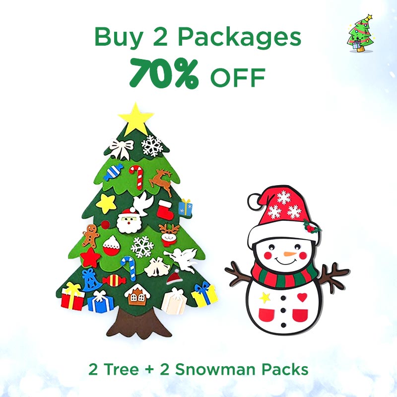 🔔Weihnachtsangebote 50 % Rabatt🔔DIY-Filz-Weihnachtsbaum-Set🎄