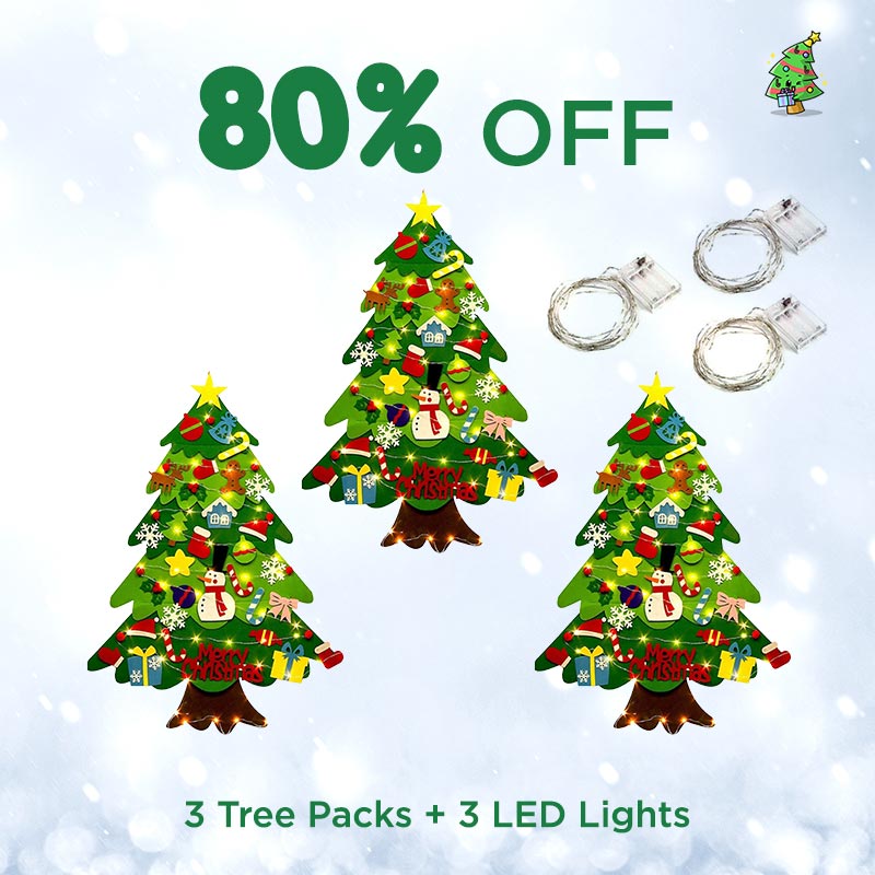 🔔Weihnachtsangebote 50 % Rabatt🔔DIY-Filz-Weihnachtsbaum-Set🎄