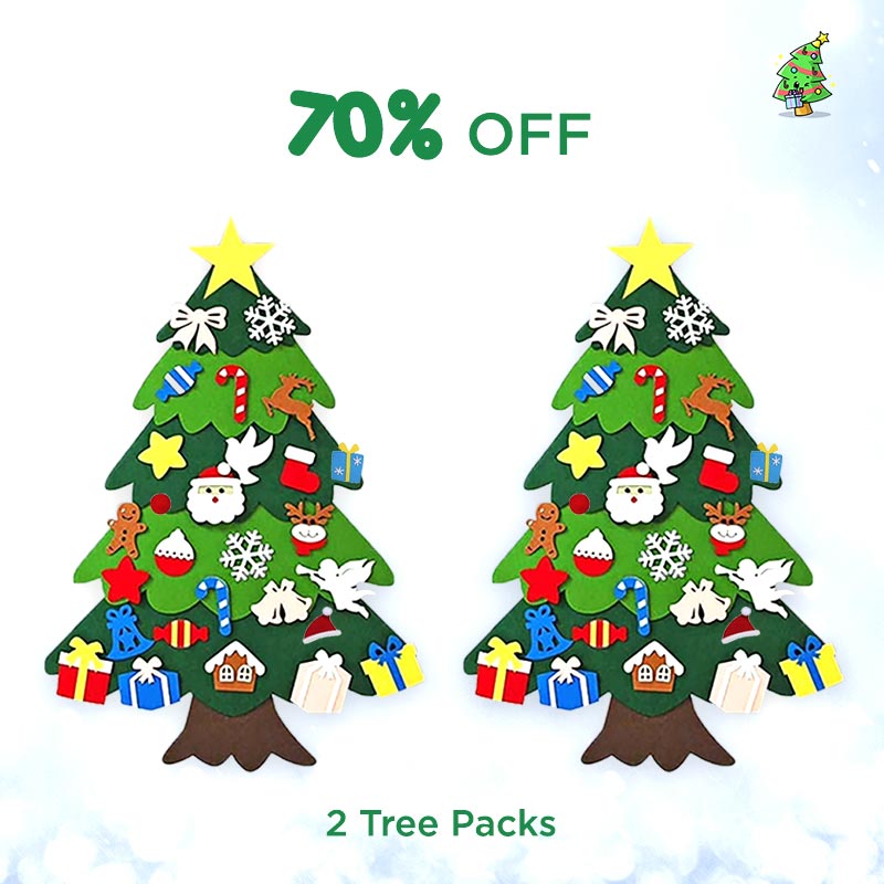 🔔Weihnachtsangebote 50 % Rabatt🔔DIY-Filz-Weihnachtsbaum-Set🎄