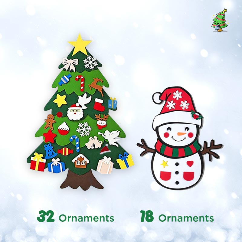 🔔Weihnachtsangebote 50 % Rabatt🔔DIY-Filz-Weihnachtsbaum-Set🎄