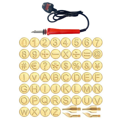 🔥Kampanj under begränsad tid-✉️26 Alfabetisk kopparform - DIY-kit för träbränning/snideri