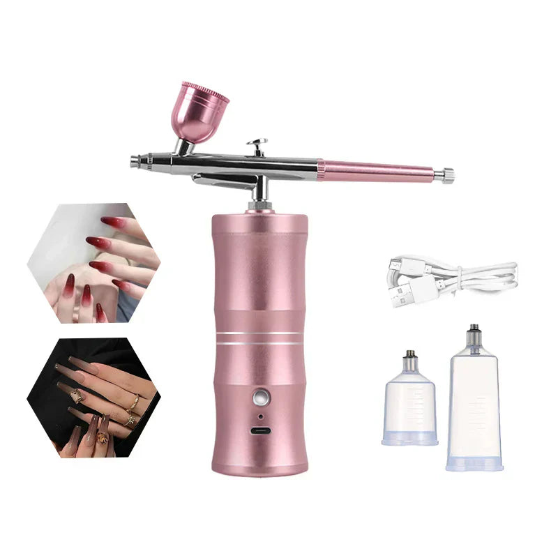 🎨 Elektrisches Airbrush-Set mit Kompressor – Dein tragbares Studio für mühelose Kreativität! ✨