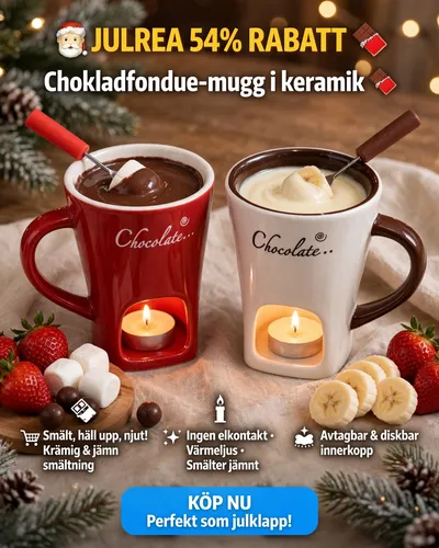 🎅JULREA 54% RABATT🍫Chokladfondue-mugg i keramik 🫕