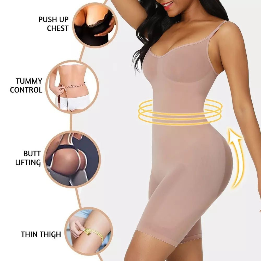 🎁 50 % Rabatt🔥GLÄTTENDER NAHTLOSER BODYSUIT(Offener Schritt)