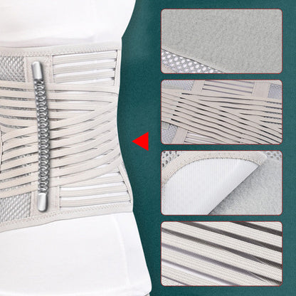 💥Sonderangebot💥Hitzegepresstes Netz Atmungsaktiver Stahlplatten-Träger-Taillenprotektor