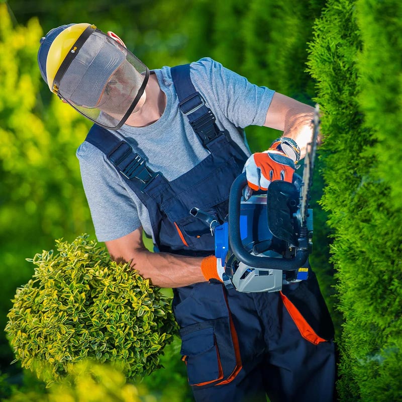 Gartenarbeit Gesichtsschutzschild
