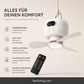 ⏰ Zeitlich begrenztes Angebot: 40% RABATT auf wiederaufladbaren Deckenventilator mit LED! 🌬️✨