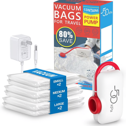 🔥🎒Vacuum Storage Bags with USB Electric Pump