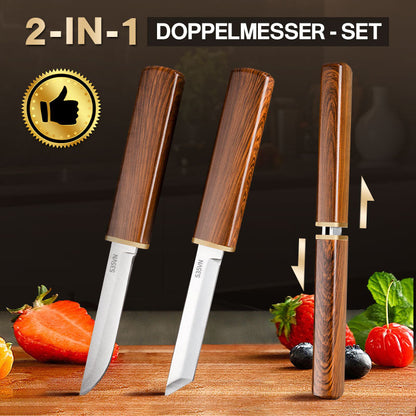 🔪2-in-1 Doppelmesser-Set